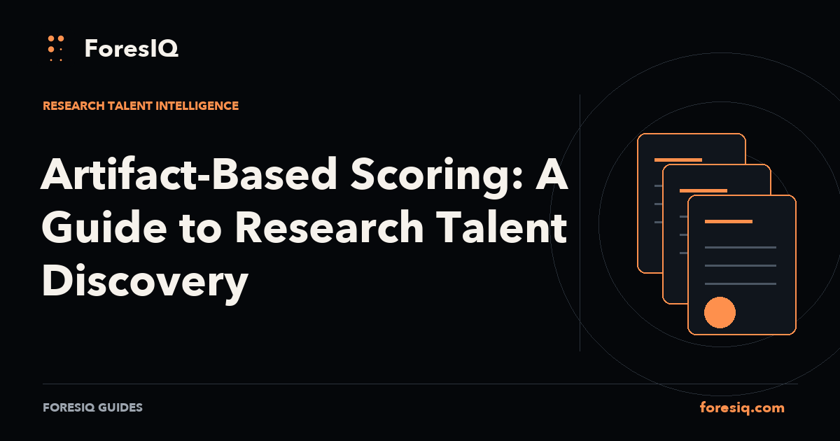 Artifact-Based Scoring: A Guide to Research Talent Discovery